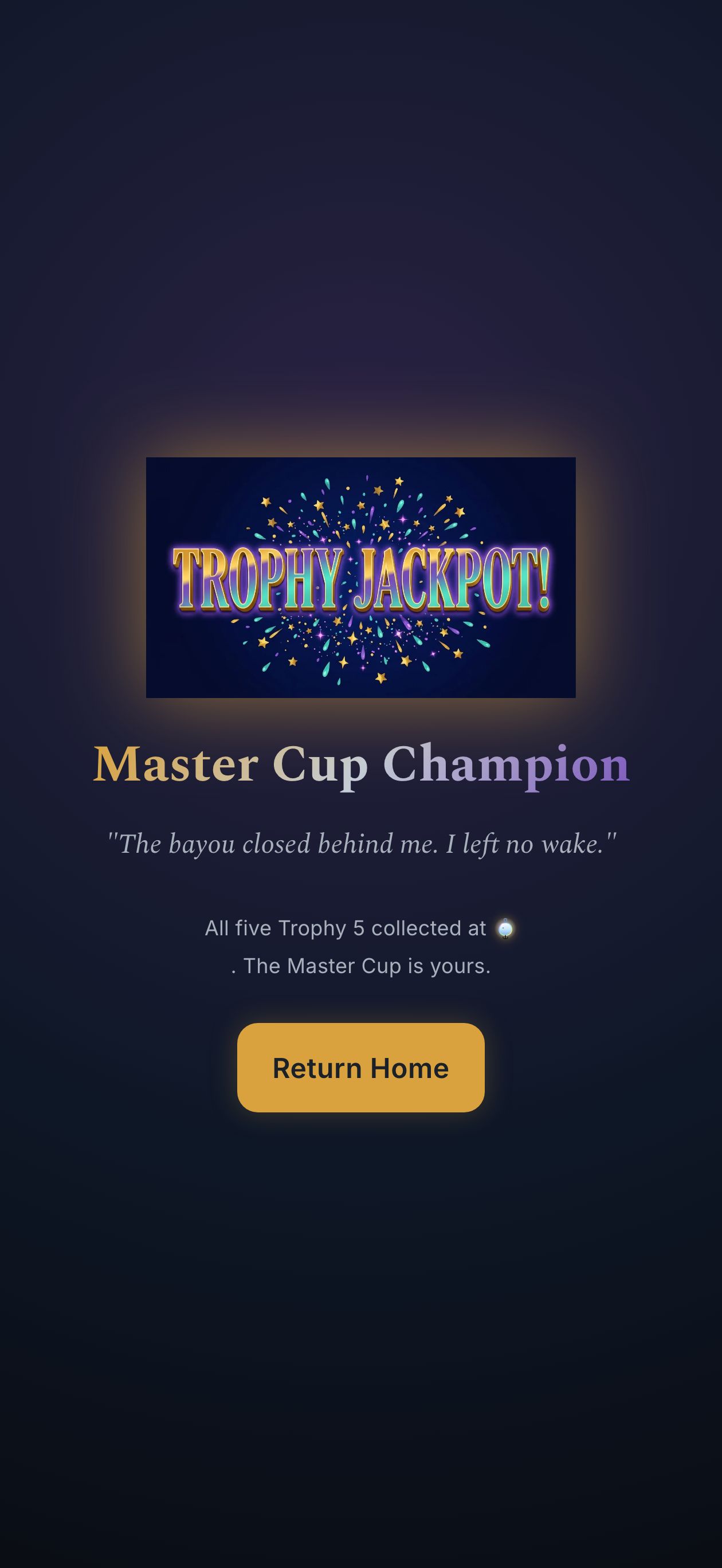 Master Cup Champion